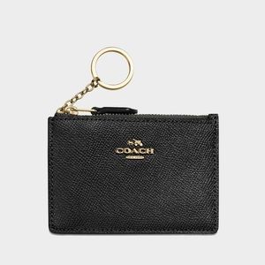 COACH Logo Crossgrain Mini Skinny ID Case